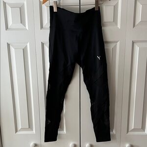 Puma Black Balance Wrap tight with mesh details